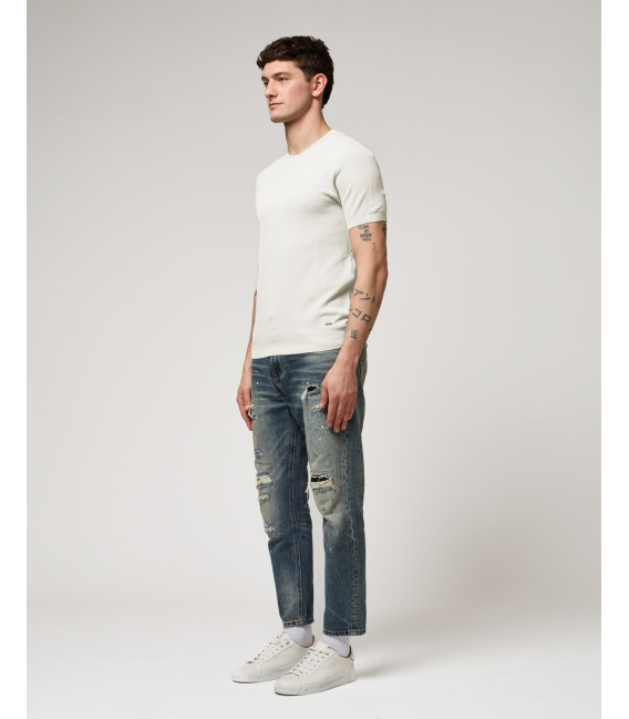 T-shirt in maglia texturizzata