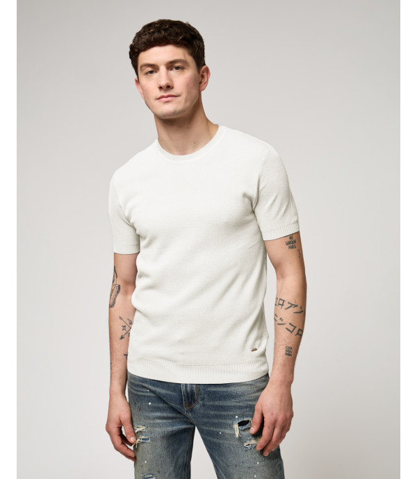 T-shirt in maglia texturizzata
