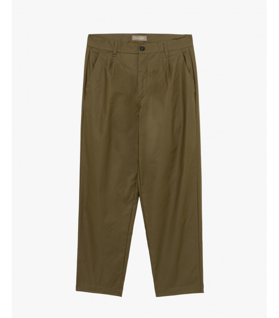 Wide leg trousers with flat front crease
