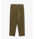 Wide leg trousers with flat front crease