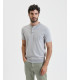 Polo in maglia collo coreano