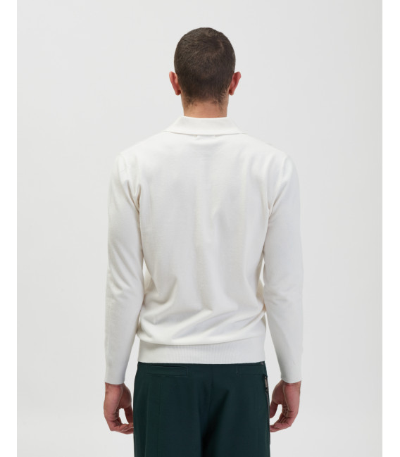 Knit polo shirt
