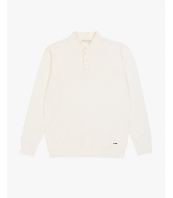 Knit polo shirt