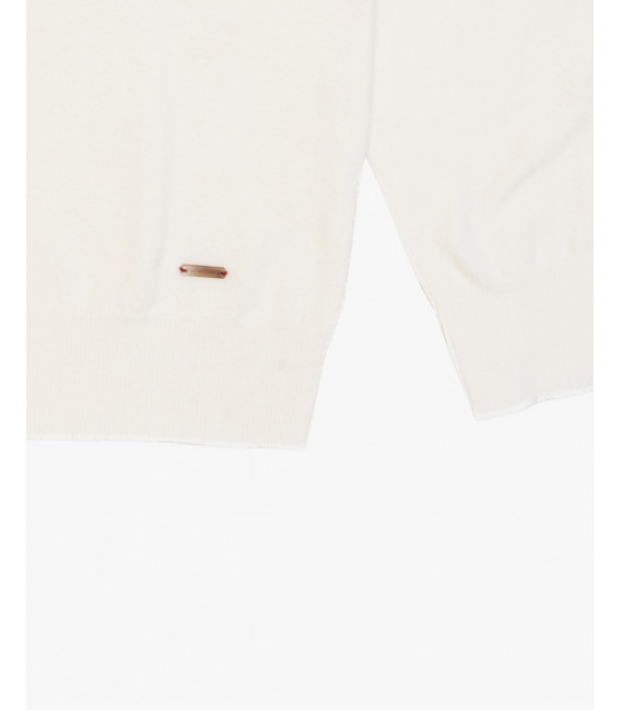 Knit polo shirt