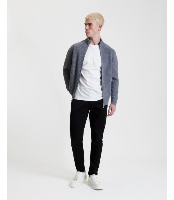 Cardigan in maglia con zip