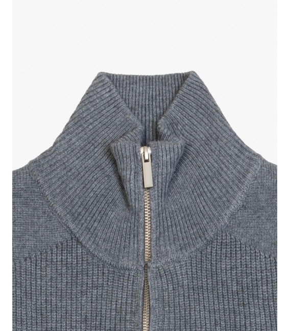 Cardigan in maglia con zip