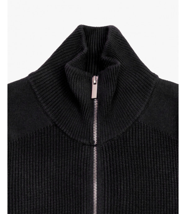 Cardigan in maglia con zip