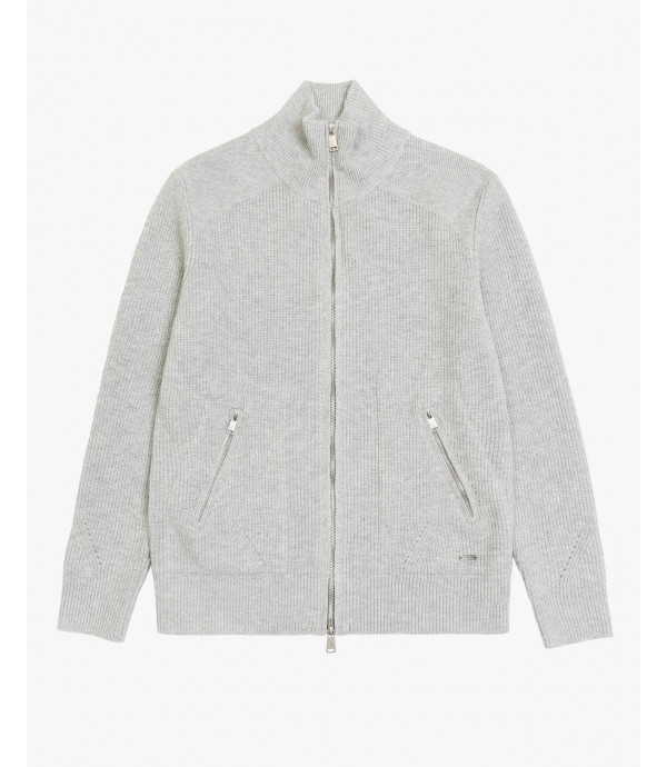 Cardigan in maglia con zip