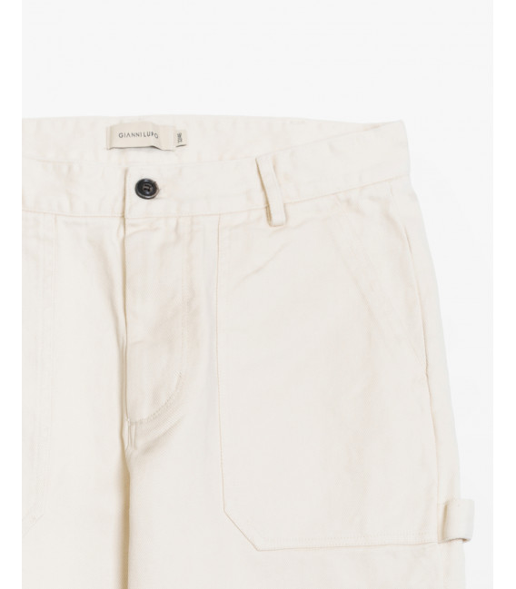 Pantalone workwear in twill di cotone