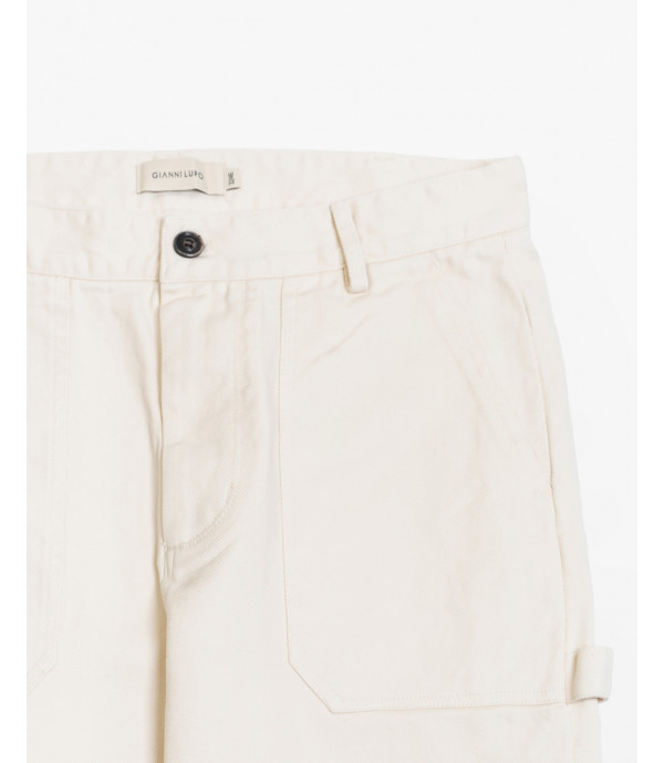 Pantalone workwear in twill di cotone