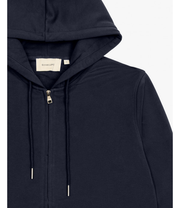 Felpa con cappuccio e zip