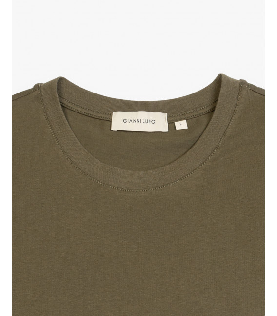 Long-sleeved cotton T-shirt