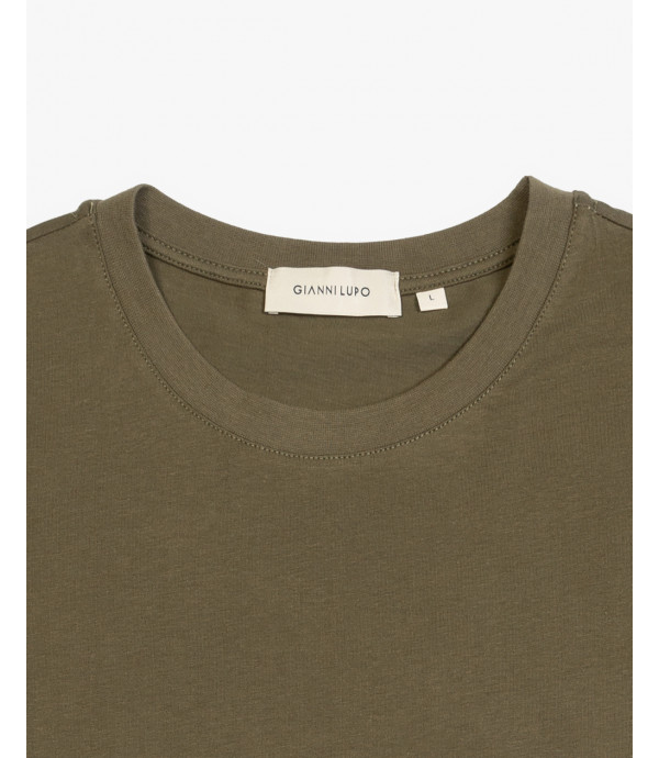 T-shirt maniche lunghe in cotone