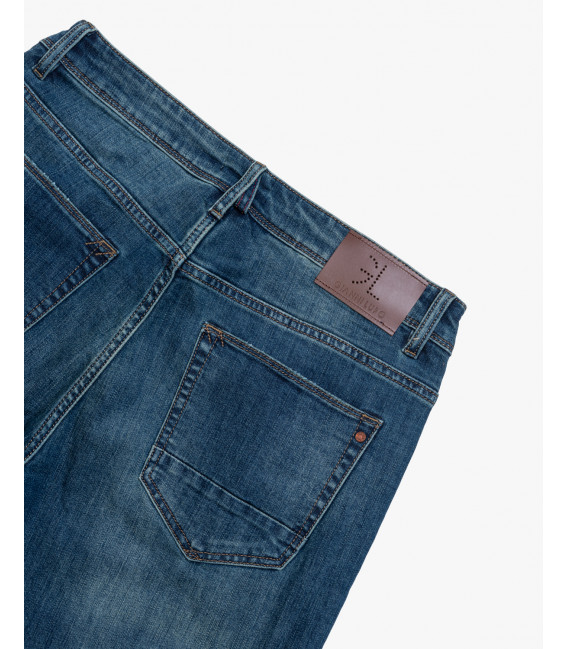 BRUCE regular fit jeans dark wash with abrasions