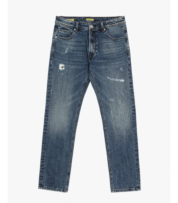 Jeans BRUCE regular fit medium wash con strappi