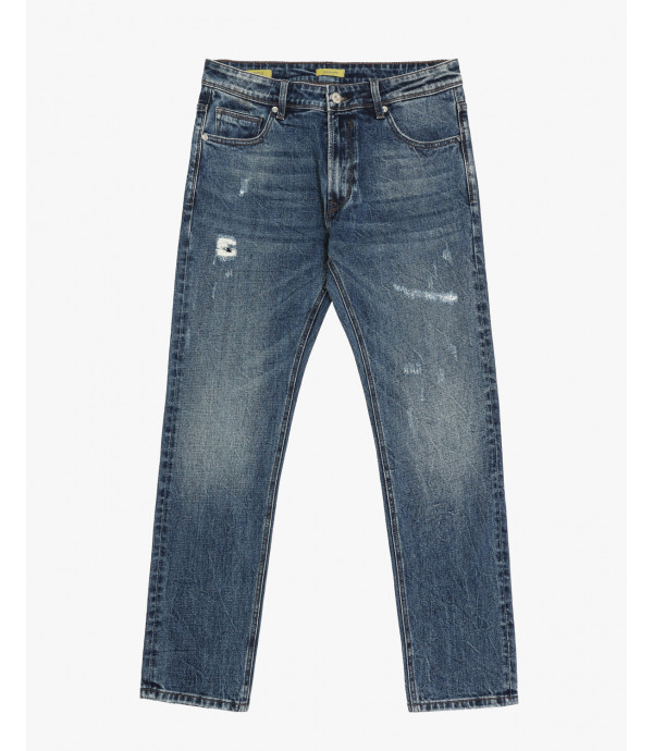 Jeans BRUCE regular fit medium wash con strappi