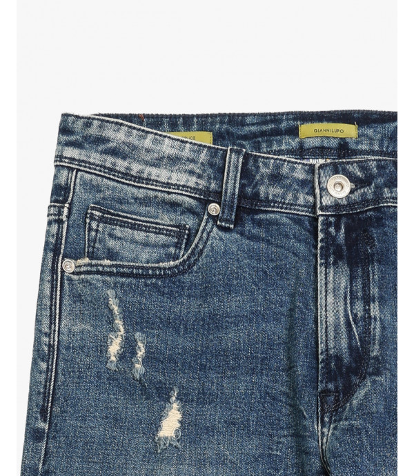 Jeans BRUCE regular fit medium wash con strappi