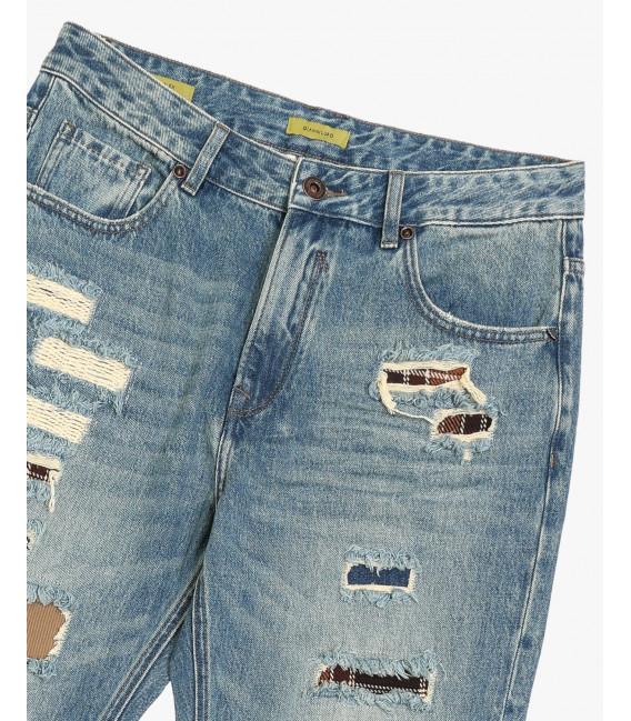 ALEX oversized jeans with rip&repair