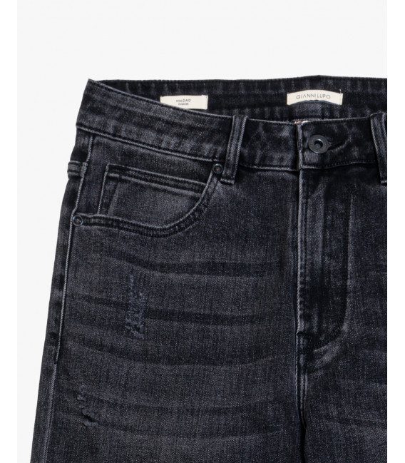 Jeans DAD oversize fit effetto used neri