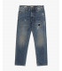 Jeans GRANT carrot fit lavaggio vintage con toppa