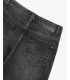 Jeans GRANT carrot fit neri con toppa