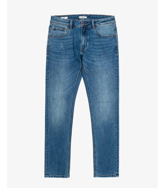 KEVIN skinny fit jeans with abrasions light wash