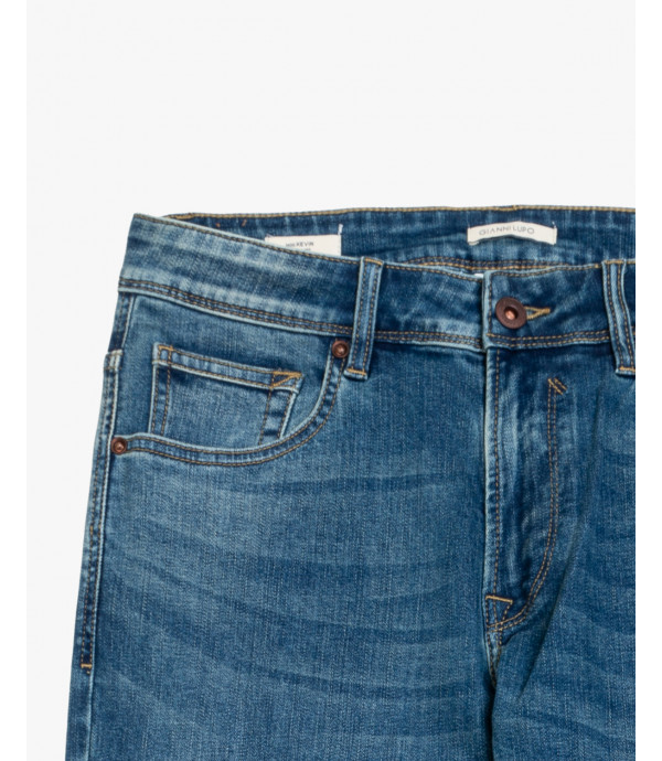 Jeans KEVIN skinny fit con abrasioni medium wash