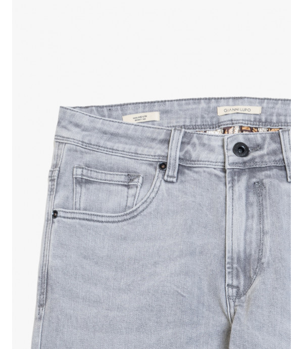 Jeans KEVIN skinny fit in denim slavato grigio