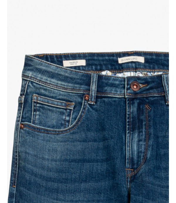 Jeans KEVIN skinny fit lavaggio medio
