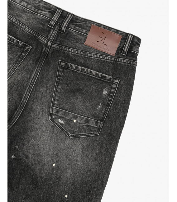 Jeans MIKE carrot cropped fit rip & repair