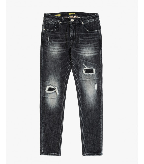 Jeans KEVIN skinny fit rip&repair slavato