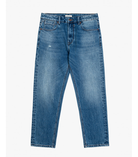 Jeans MIKE carrot cropped fit con graffi