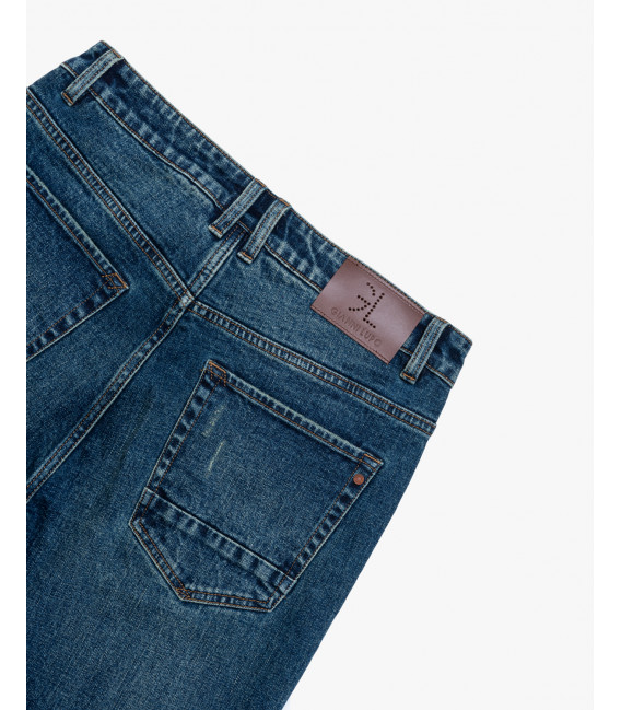 Jeans MIKE carrot cropped fit con graffi