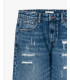 Jeans MIKE carrot cropped fit con strappi evidenti