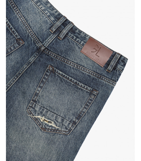 Jeans MIKE carrot cropped jeans con strappi e riparazioni
