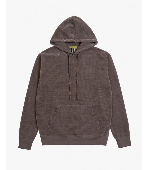 Hooded chenille sweatshirt