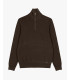 Maglia con collo a imbuto e zip