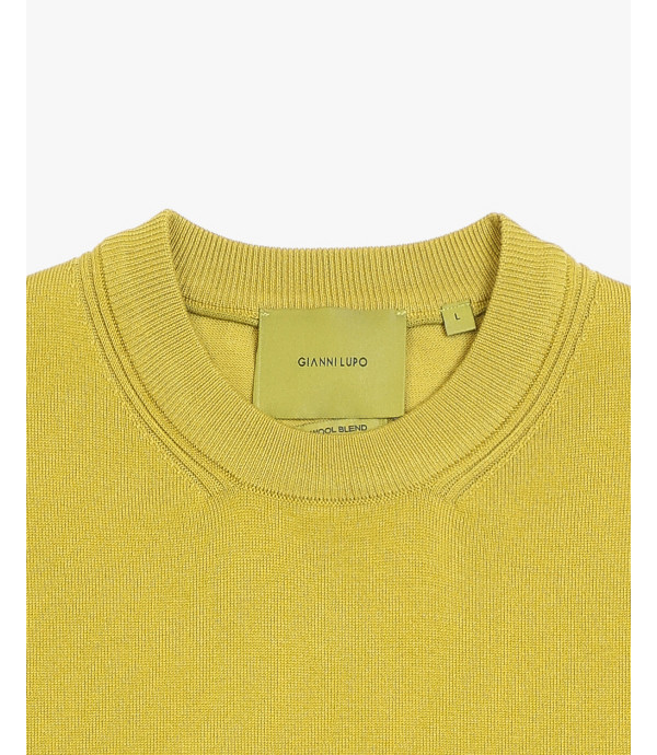 Maglione girocollo in misto lana