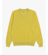 Maglione collo a V in misto lana