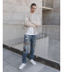 ALEX oversized jeans with rip&repair