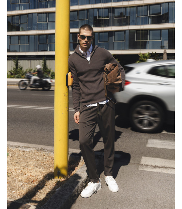 Relaxed-fit drawstring trousers