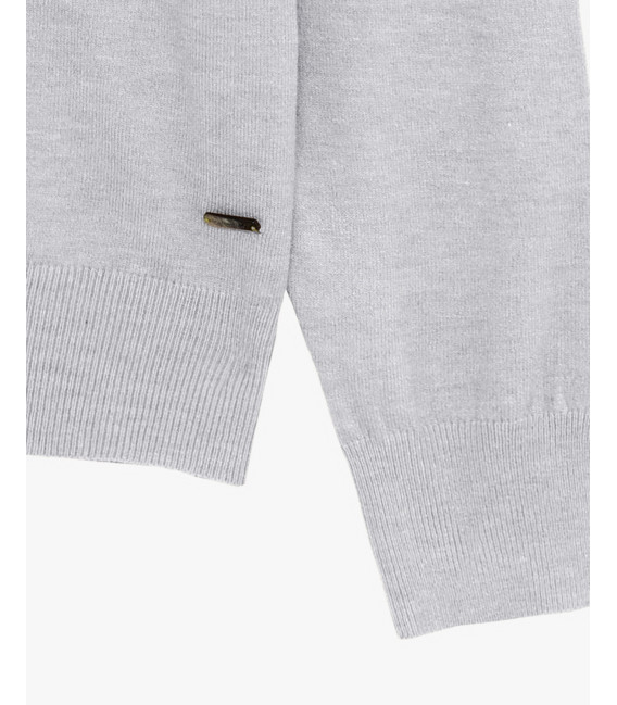 Knit polo shirt