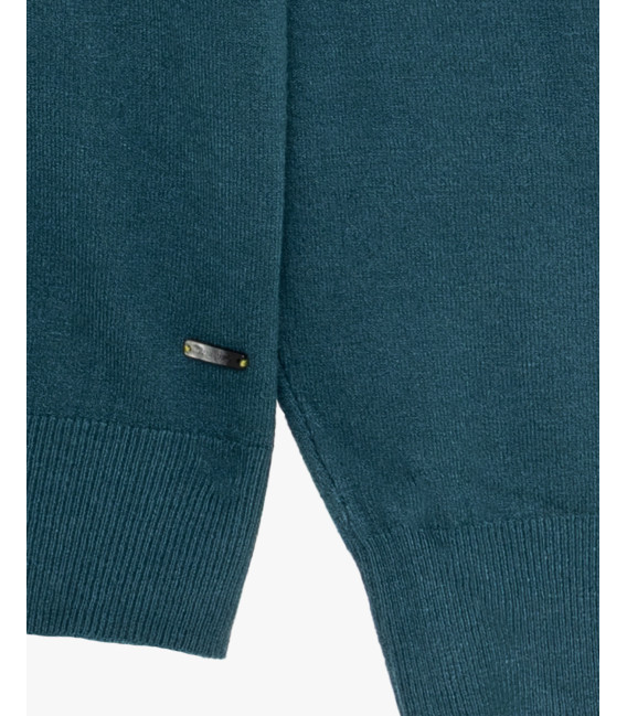 Knit polo shirt