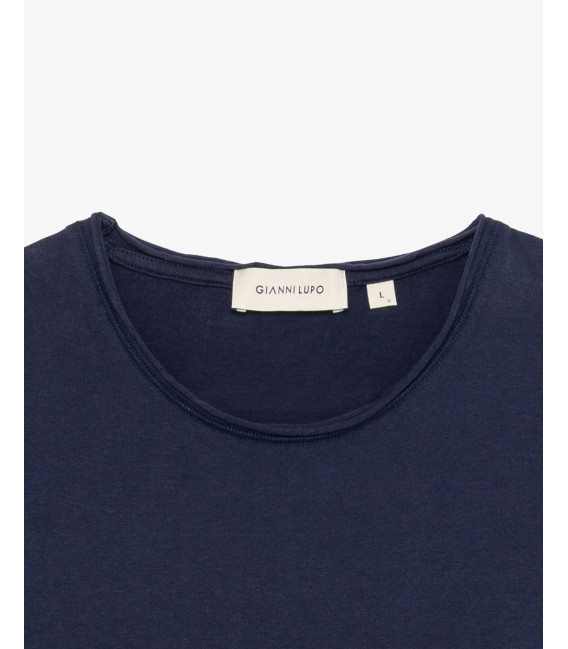 T-shirt con orli a taglio a vivo