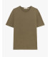 T-shirt con orli a taglio a vivo