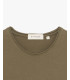T-shirt con orli a taglio a vivo