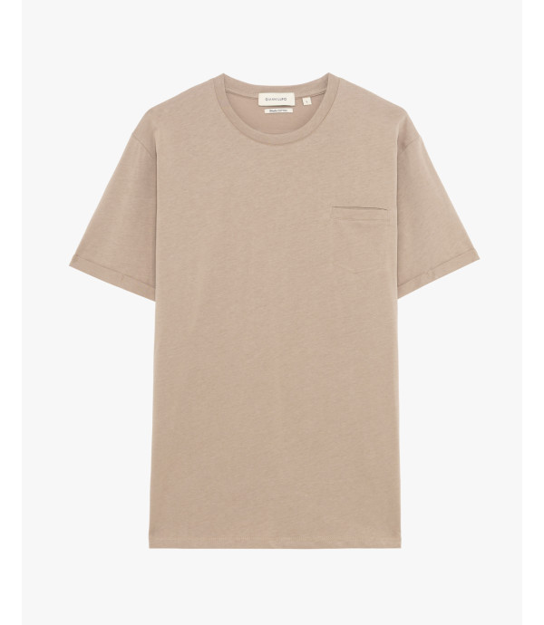 Extra-fine cotton t-shirt with pocket
