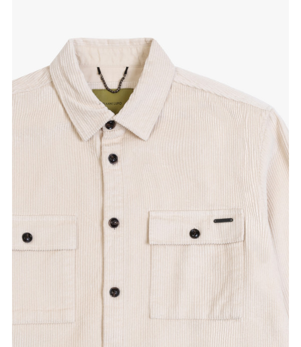 Overshirt in velluto a coste