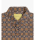Camicia in cotone geometrica in velluto a coste