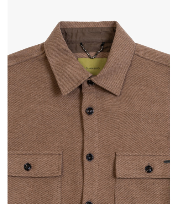 Overshirt in panno twill